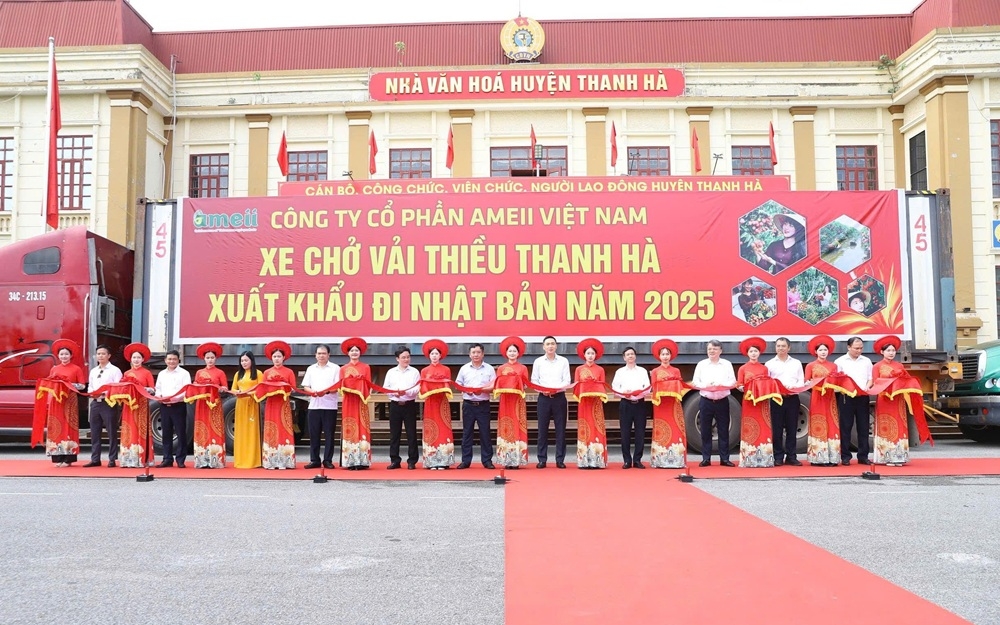 Hai Duong ships first batch of Thanh Ha lychee to Japan in 2025